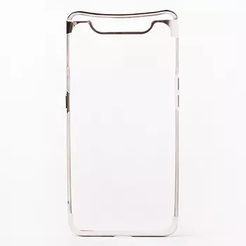 Чехол-накладка SC152 для смартфона Samsung SM-A805 Galaxy A80, силикон, серебристый (103187)