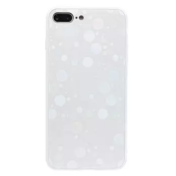 Чехол-накладка No name STC002 001 для смартфона Apple iPhone 7 Plus/8 Plus, силикон/стекло, серебристый (91664)