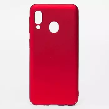 Чехол-накладка PC002 для смартфона Samsung SM-A202 Galaxy A20e, пластик, красный (101263)