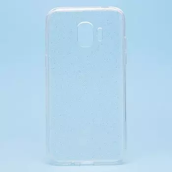 Чехол-накладка SC123 для смартфона Samsung SM-J250 Galaxy J2 2018, силикон, прозрачный белый (97620)