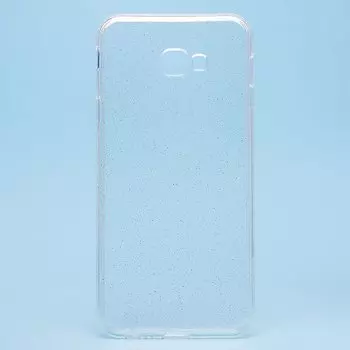 Чехол-накладка SC123 для смартфона Samsung SM-J415 Galaxy J4 Plus 2018, силикон, прозрачный белый (97632)