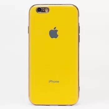 Чехол-накладка NoName SC154 для смартфона Apple iPhone 6 Plus/6S Plus, силикон, желтый (101871)