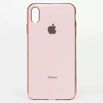 Чехол-накладка NoName SC154 для смартфона Apple iPhone XS Max, силикон, розовый (101895)