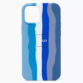 Чехол-накладка ORG для смартфона Apple iPhone 12 mini, blue rainbow (129631)