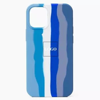 Чехол-накладка ORG для смартфона Apple iPhone 12 Pro Max, blue rainbow (129628)