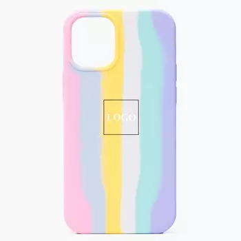 Чехол-накладка ORG для смартфона Apple iPhone 12 Pro Max, pink rainbow (129627)