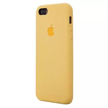 Чехол-накладка ORG для смартфона Apple iPhone 5/5s/SE, soft-touch, желтый (60983)