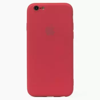 Чехол-накладка ORG Full Soft Touch для смартфона Apple iPhone 6/6S, силикон, бордовый (115019)