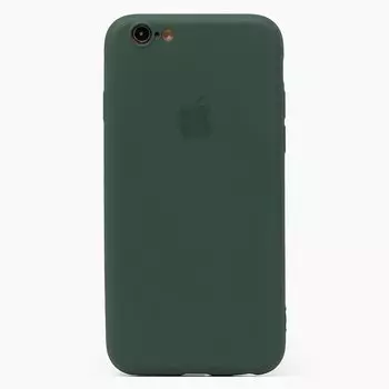 Чехол-накладка ORG Full Soft Touch для смартфона Apple iPhone 6/6S, силикон, темно-зеленый (115021)
