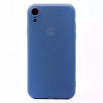 Чехол-накладка ORG Full Soft Touch для смартфона Apple iPhone XR, силикон, синий (115070)