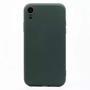 Чехол-накладка ORG Full Soft Touch для смартфона Apple iPhone XR, силикон, темно-зеленый (115073)