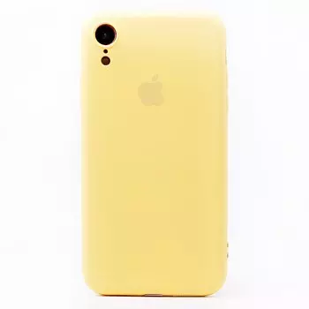 Чехол-накладка ORG Full Soft Touch для смартфона Apple iPhone XR, силикон, желтый (115081)