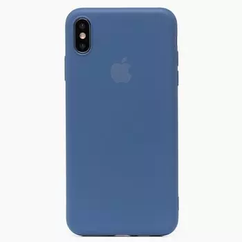 Чехол-накладка ORG Full Soft Touch для смартфона Apple iPhone XS Max, силикон, синий (115083)