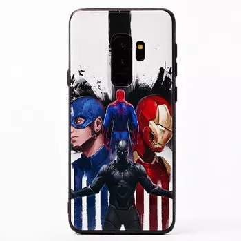 Чехол-накладка ORG PC034 для смартфона Samsung SM-G965 Galaxy S9 Plus, пластик, рисунок 004 (105898)