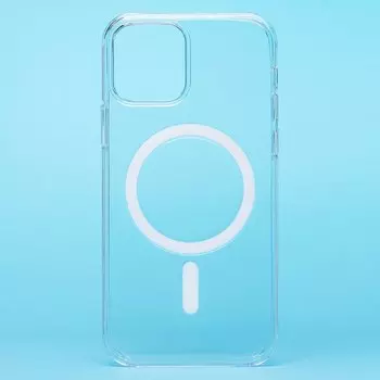 Чехол-накладка ORG PC Clear Case SafeMag для смартфона Apple iPhone 12/12 Pro, силикон, прозрачный (236387)