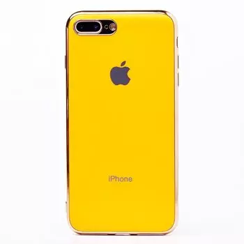 Чехол-накладка ORG SC154 матовый для смартфона Apple iPhone 7 Plus/8 Plus, силикон, желтый (112968)