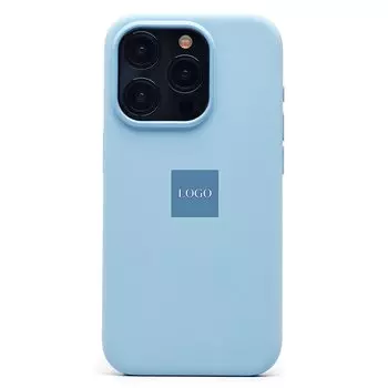 Чехол-накладка ORG Silicone Case SafeMag с анимацией для смартфона Apple iPhone 15 Pro, силикон, голубой (230173)