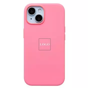 Чехол-накладка ORG Silicone Case SafeMag с анимацией для смартфона Apple iPhone 15, силикон, розовый (229298)