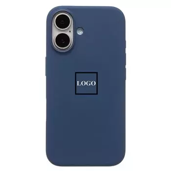 Чехол-накладка ORG Silicone Case SafeMag с анимацией для смартфона Apple iPhone 16, силикон, синий деним (236699)