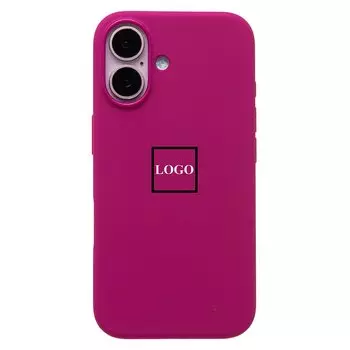 Чехол-накладка ORG Silicone Case SafeMag с анимацией для смартфона Apple iPhone 16, силикон, фуксия (236701)
