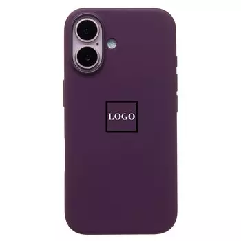 Чехол-накладка ORG Silicone Case SafeMag с анимацией для смартфона Apple iPhone 16, силикон, сливовый (236697)