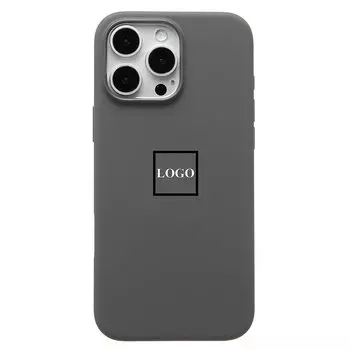 Чехол-накладка ORG Silicone Case SafeMag с анимацией для смартфона Apple iPhone 16 Pro Max, силикон, серый (236688)