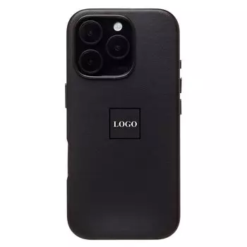 Чехол-накладка ORG SM002 для смартфона Apple iPhone 16 Pro, экокожа, черный (234499)