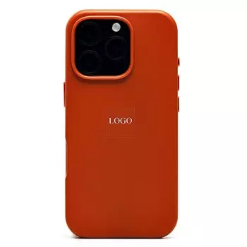 Чехол-накладка ORG SM002 SafeMag для смартфона Apple iPhone 16 Pro, экокожа, серо-коричневый (238431)