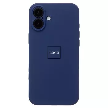 Чехол-накладка ORG Soft Touch для смартфона Apple iPhone 16 Plus, силикон, темно-синий (234547)