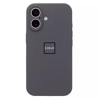 Чехол-накладка ORG Soft Touch для смартфона Apple iPhone 16, силикон, темно-серый (234541)