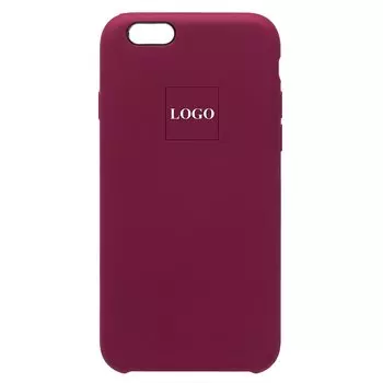 Чехол-накладка ORG Soft Touch для смартфона Apple iPhone 6/6S, силикон, бордовый (120280)