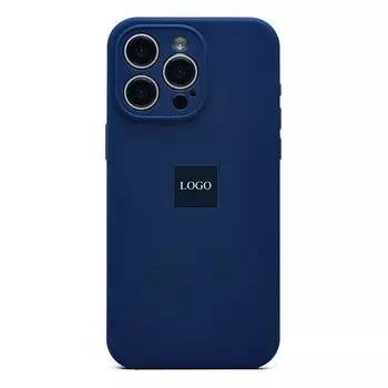 Чехол-накладка ORG Soft Touch с закрытой камерой для смартфона Apple iPhone 15 Pro Max, силикон, темно-синий (230170)