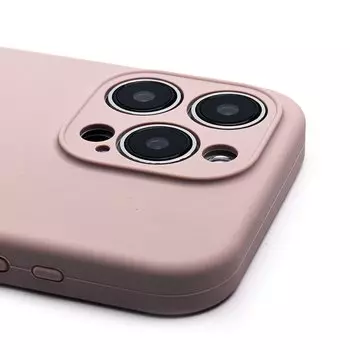 Чехол-накладка ORG Soft Touch с закрытой камерой для смартфона Apple iPhone 15 Pro, силикон, бежевый (236249)
