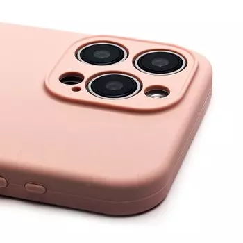 Чехол-накладка ORG Soft Touch с закрытой камерой для смартфона Apple iPhone 15 Pro Max, силикон, песочно-розовый (236253)