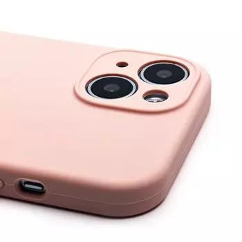 Чехол-накладка ORG Soft Touch с закрытой камерой для смартфона Apple iPhone 15, силикон, песочно-розовый (236247)