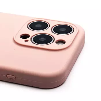 Чехол-накладка ORG Soft Touch с закрытой камерой для смартфона Apple iPhone 15 Pro, силикон, песочно-розовый (236250)