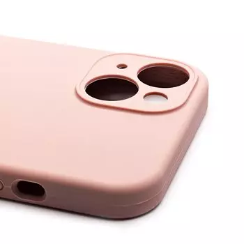 Чехол-накладка ORG Soft Touch с закрытой камерой для смартфона Apple iPhone 14, силикон, песочно-розовый (236244)