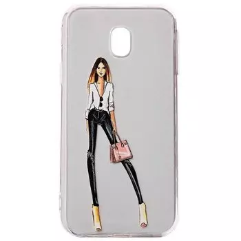 Чехол-накладка PC010 для смартфона Samsung SM-J530 Galaxy J5 2017, силикон, рисунок 009 (76238)