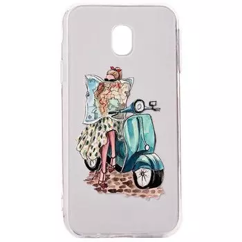 Чехол-накладка PC010 для смартфона Samsung SM-J530 Galaxy J5 2017, силикон, рисунок 010 (76239)