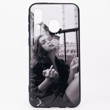 Чехол-накладка - PC033 для смартфона Samsung SM-A405 Galaxy A40, силикон, рисунок 011 (104879)