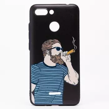 Чехол-накладка - PC033 для смартфона Xiaomi Redmi 6, силикон, рисунок 018 (105061)