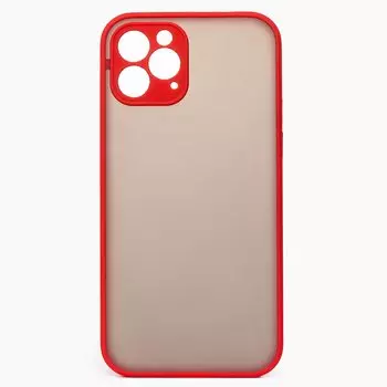 Чехол-накладка PC041 для смартфона Apple iPhone 12 Pro Max, красный/черный (120272)