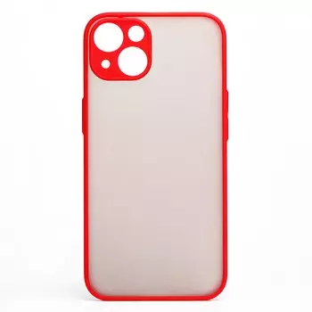 Чехол-накладка PC041 для смартфона Apple iPhone 14 Plus, красный/черный (214227)