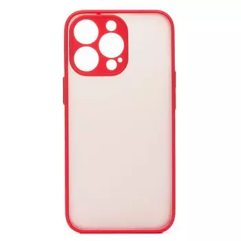 Чехол-накладка PC041 для смартфона Apple iPhone 14 Pro, красный/черный (214230)