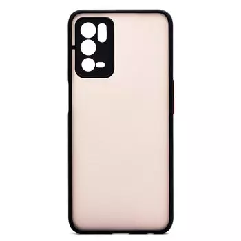 Чехол-накладка PC041 для смартфона Oppo A16/A16s, силикон, черный (203409)