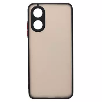 Чехол-накладка PC041 для смартфона Oppo A17, пластик, черный (213397)