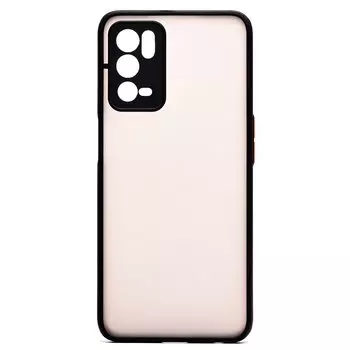 Чехол-накладка PC041 для смартфона Oppo A55 4G, пластик, черный (203421)