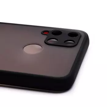 Чехол-накладка PC041 для смартфона Realme C15, пластик/полиуретан, черный (203451)