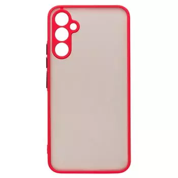 Чехол-накладка PC041 для смартфона Samsung Galaxy A34, силикон, черный/красный (213282)