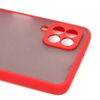 Чехол-накладка PC041 для смартфона Samsung SM-A225 Galaxy A22 4G/SM-M225 Galaxy M22, пластик, красный/черный (133899)